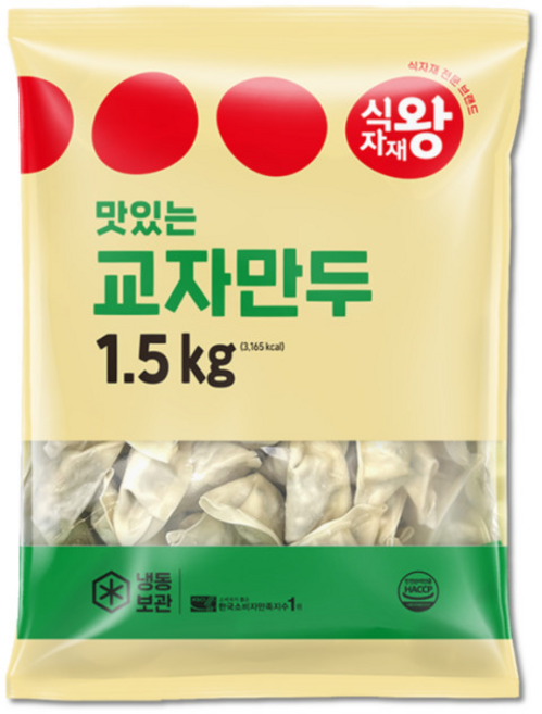 식자재왕 교자만두 3kg, 2개, 1.5kg