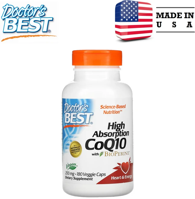 닥터스베스트 고흡수율 CoQ10 BioPerine 함유 200mg 베지 캡슐 180정, 1개 - 쿠팡