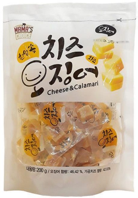 마마스초이스 한입쏙 치즈오징어 200g 48개입, 1개, 단일수산물 중량