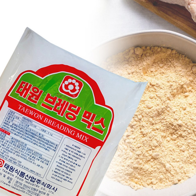 태원식품 브레딩믹스 후라이드 치킨 파우더 5kg 치킨튀김가루, 2개
