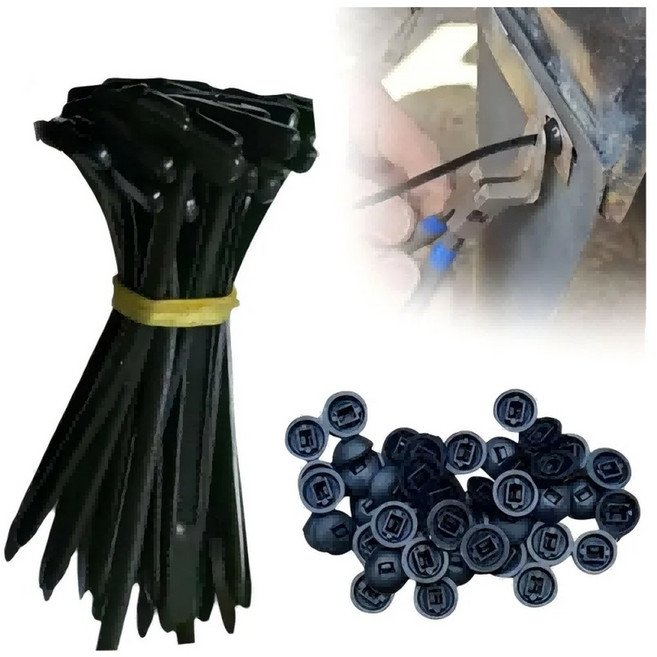 신형 고강도 나일론 케이블 타이 만능 잠금 지퍼 셀프 정리 일상 자동차 마커 사용 사무실 수리, 20pcs