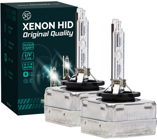 모든상사 HID 램프 제논 벌브 6000K 1셋트, D8S, 2개