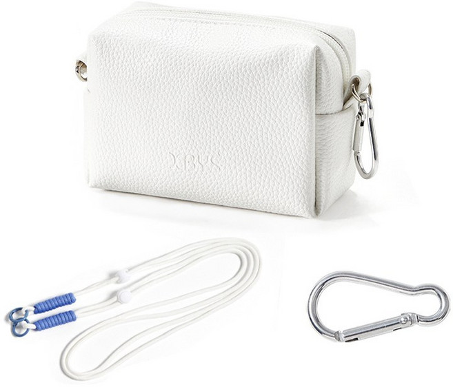 마켓세일러 카메라 가방 미니 크로스백 컴팩트 똑딱이 디카 수납 파우치, 1개, 코튼화이트(white)