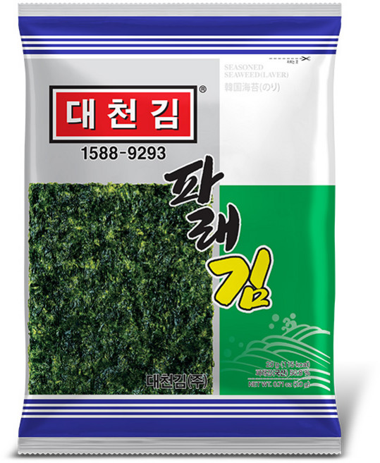 대천김 파래김, 25개, 20g