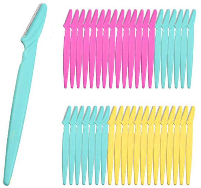 라스고 눈썹칼 안전캡, 40개, 3색