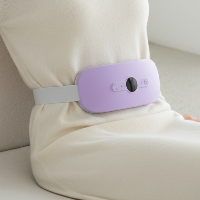 소브홀릭 복부 온열 찜질기 마사지기, 퍼플, SH-W30