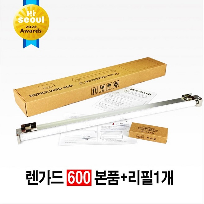 렌가드600사이즈(본체프레임1개+필터1개) 본품 주방 가스렌지 후드 필터 기름때 청소 불 필요(필터한개만 들어있음)