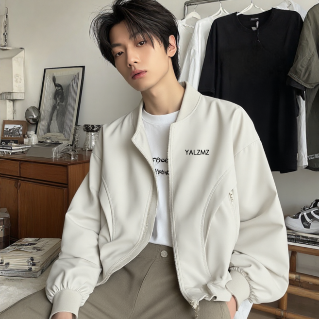 스타일닥터 남성용 여유로운 핏 심플한 캐주얼 자켓