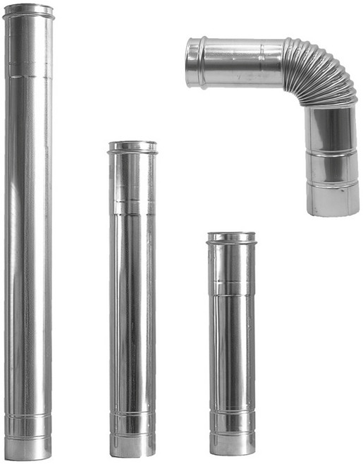 75mm 스텐연통 1M 70cm 50cm 90도엘보 세트, 세트 (1M,70cm,50cm,엘보)