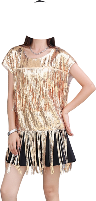 댄스복 난타복 아랑 단체복 고고 장구 라인 무대의상, 골드