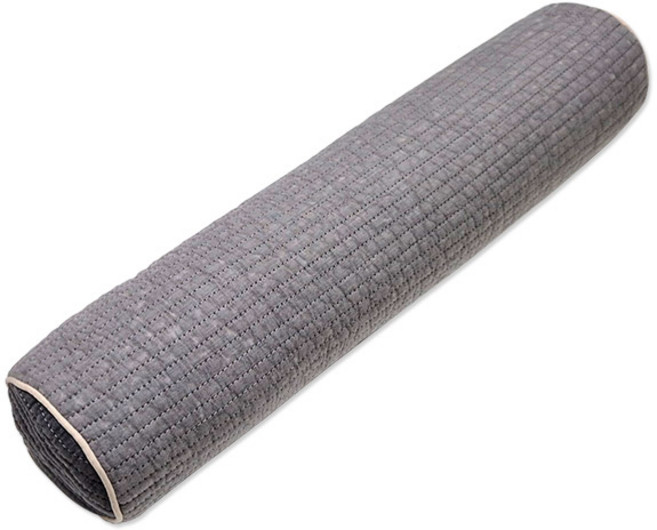 폴랑 메밀 목침베개 피그먼트 커버 거북목 일자목 원형 경추베개, 그레이