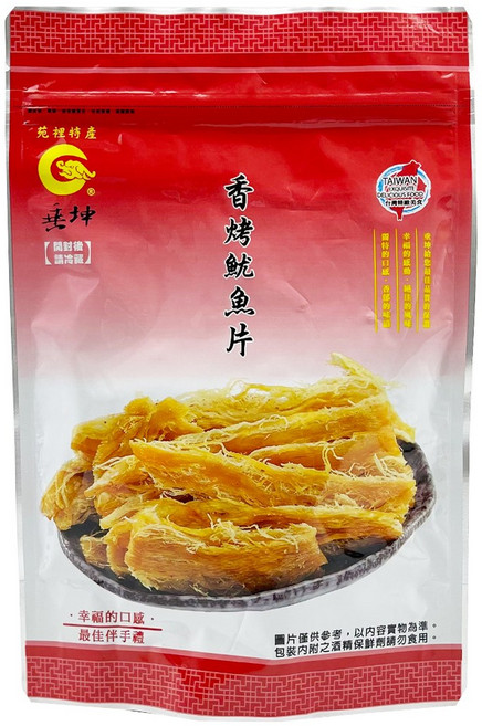 寶珍香 烤魷魚片, 180g, 1個
