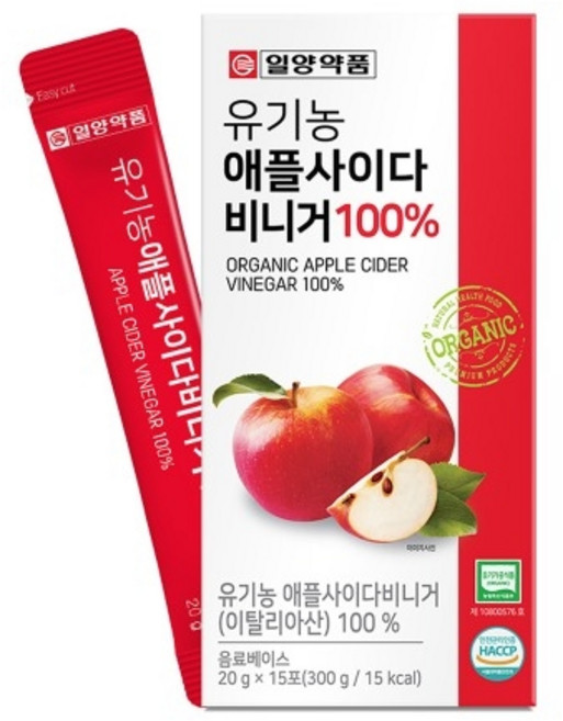 일양약품 유기농 애플사이다 비니거 100% 15p, 300g, 6개