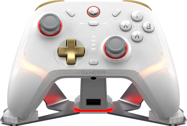 게임써 GAMESIR Cyclone2 싸이클론2 무선 블루투스 게임패드 컨트롤러 3모드 PC Steam 검은신화오공 지원, 1개, 충전독포함_화이트