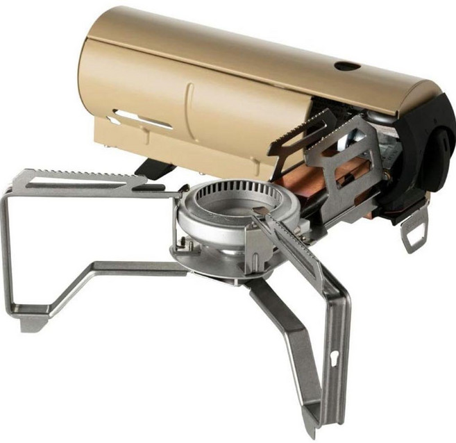 스노우피크 홈앤캠프 접이식 캠핑용 버너 GS-600 카키, 1개