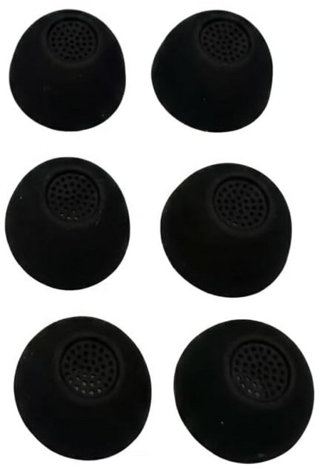 Sony 소니 실리콘 이어팁 필터 포함 WF-1000XM6 WF-1000XM5 WF-1000XM4 호환 3쌍 블랙 L, 1개