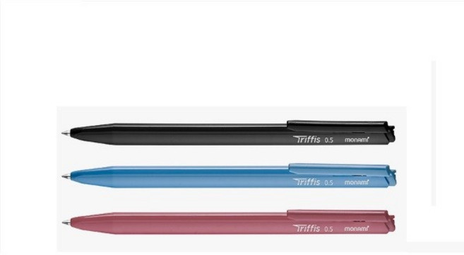 모나미 트리피스 유성볼펜 0.5mm 1타 12자루 삼각볼펜, 1개, 검정
