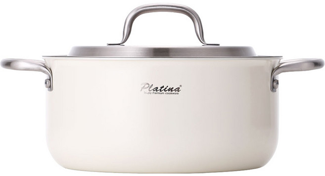 남양 키친플라워 플래티나 크림 통3중 스텐 양수냄비 24cm, 1개