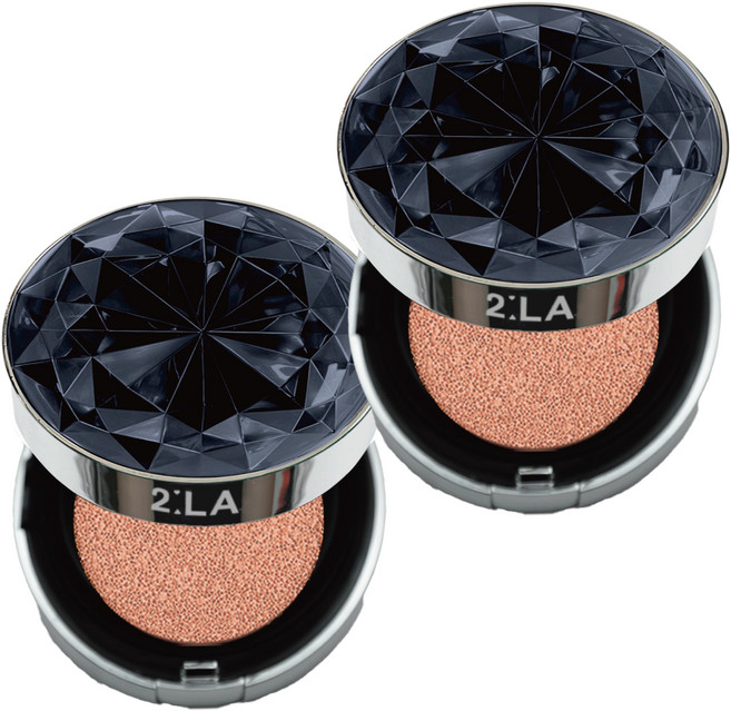 [면세점 브랜드] 투라 뱀파이어 여신 쿠션 팩트, 2개, 블랙 다이아 23호