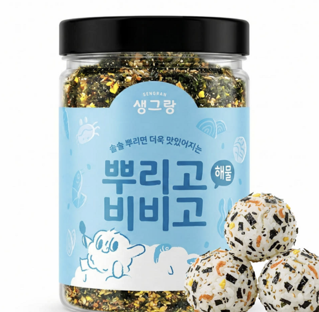 생그랑 뿌리고비비고 해물 후리가케, 1개, 180g