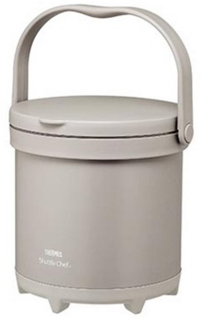 THERMOS 膳魔師 4.5L 不銹鋼真空燜燒提鍋 TCRA-4500/4501 燜燒鍋 悶燒鍋 保溫保冷, 橡實棕, 1個