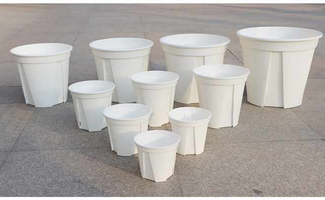 (10개 1set) 모스그린 슬릿화분 플분 슬릿분 플라스틱 화분 제라늄화분 제라 화이트 슬릿화분 원형화분 투명 슬릿 화분 원형 화분, 화이트10호(10개 1set), 10개