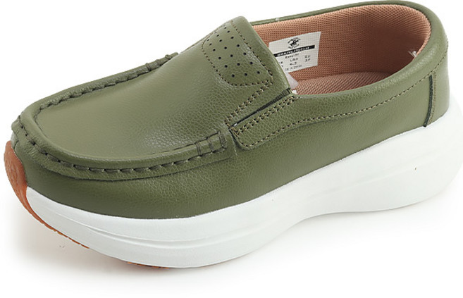 비버리힐즈폴로클럽 이지핏 남녀 천연 소가죽 컴포트화 여자 여자 단화 편한 슬립온