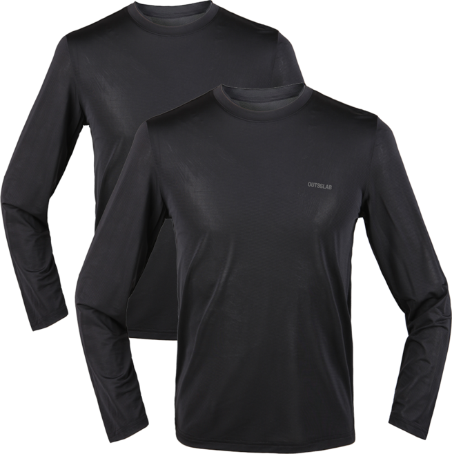 에스비스토어 1+1 국내원단 쿨론티 긴팔 라운드 냉감티셔츠 HS-1208 티셔츠