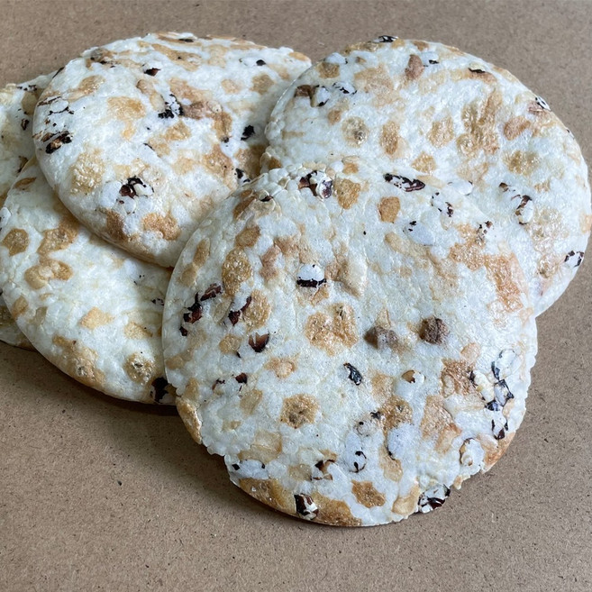 흑미로 만든 구수한 누룽지칩 흑미누룽지칩 아이간식 어른간식 사무실간식 건강식, 1개, 200g