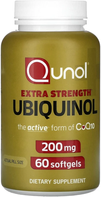 Qunol 엑스트라 스트렝스 유비퀴놀 200mg 소프트젤 60정, Qunol엑스트라스트렝스유비퀴놀200mg소프트젤60정, 1개 - 쿠팡