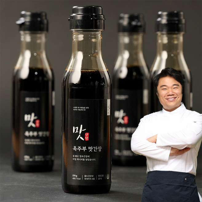 옥주부 맛간장 간장계란밥 장조림 만능간장, 4개, 270ml