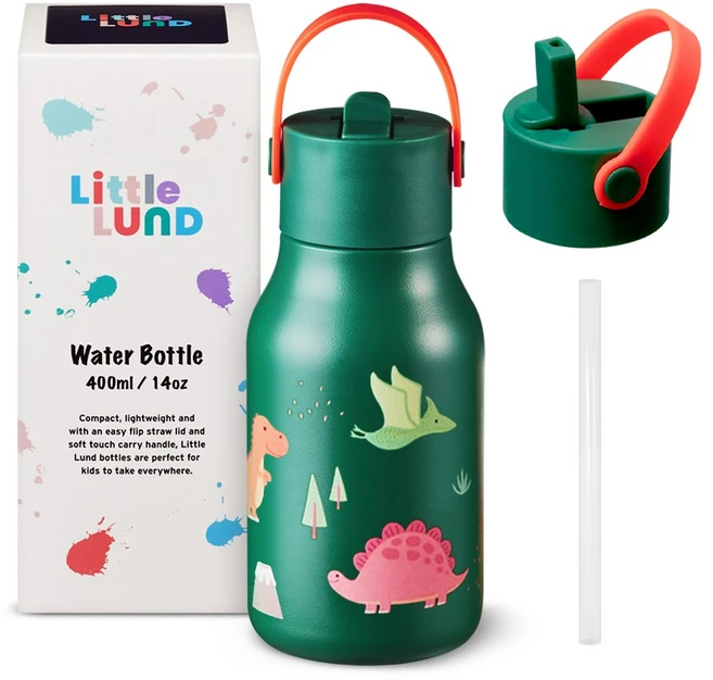 [룬드런던] 리틀룬드 신학기 어린이 아동용 유치원 어린이집 나들이 물병 경량 워터보틀, 400ml, 다이노, 1개 - 쿠팡