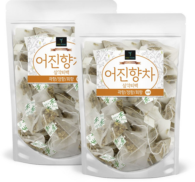 퓨어영 어진향차 삼각티백 1.5g대용량, 100개, 1.5g, 100개, 1개입