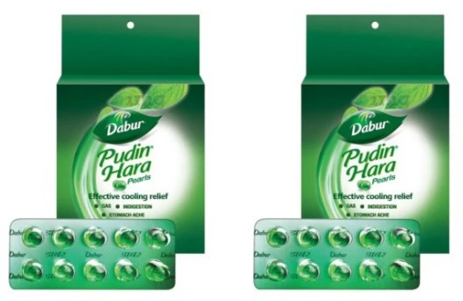 Dabur Pudin Hara Pearls 10 soft gelatin capsules pake of 2( 10capsules X 2) - 쿠팡