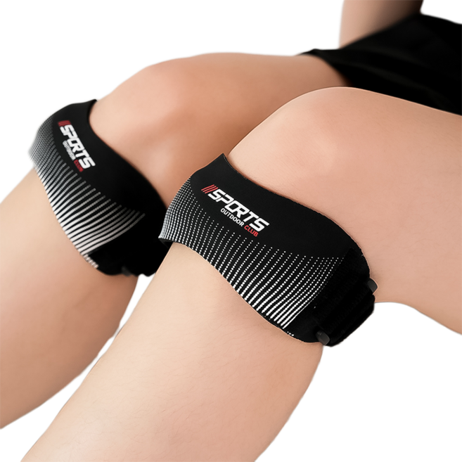 리라이프 러닝 무릎 슬개골 슬개건 관절 보호대 런닝 밴드 배구 등산 테니스 니슬리브, 2개