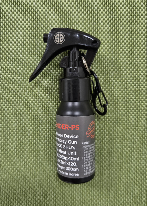 에스디펜스 디펜더PS 호신용스프레이 휴대용 페퍼스프레이 캠핑용호신스프레이 곰퇴치 맹견퇴치, 기본형(40ml), 1개