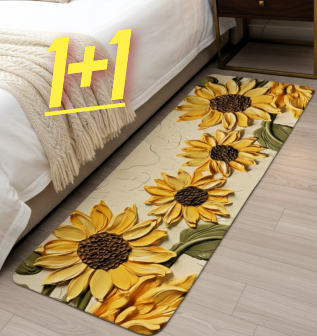 빨아쓰는 돈들어오는 재물운 금전운 현관 욕실 주방 해바라기 규조토 발매트