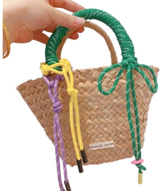 미니 라탄백 여성 여름 데일리 미니 밀짚