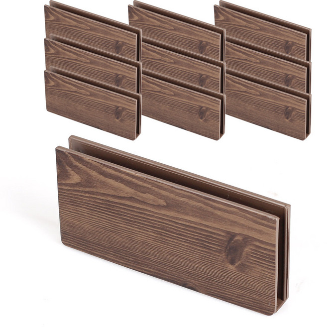 목향 빌지 꽂이 식당 업소용 영수증 꽂이, 10개, 다크브라운