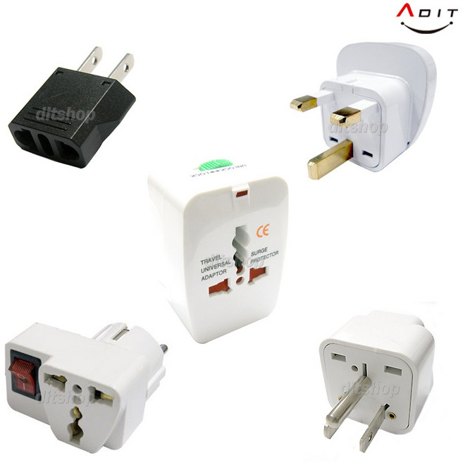 ADIT USB 스위치형 고용량 어댑터 249개국 전세계용올인원 여행용 해외용 국내용 멀티플러그, BC0461, 1개
