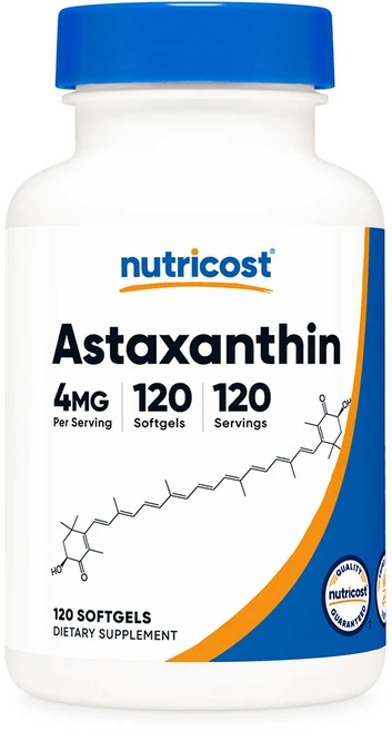 뉴트리코스트 아스타잔틴 4mg 120소프트젤, 120정, 1개 - 쿠팡