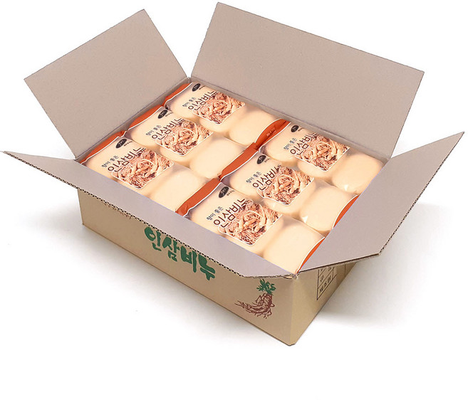 토탈하우스 박스단위출고 인삼비누 향이좋은비누, 90개입, 90g