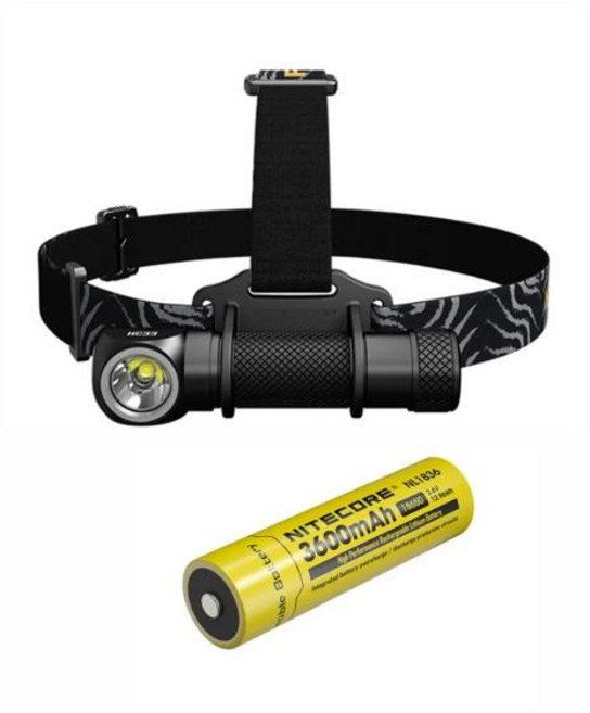 [헤드랜턴] NITECORE 오리지널 헤드램프 밝은 다목적 야외 헤드라이트 1800 루멘 트레일 러닝 휴대용 손전등 HC33, 02 Add NL1836