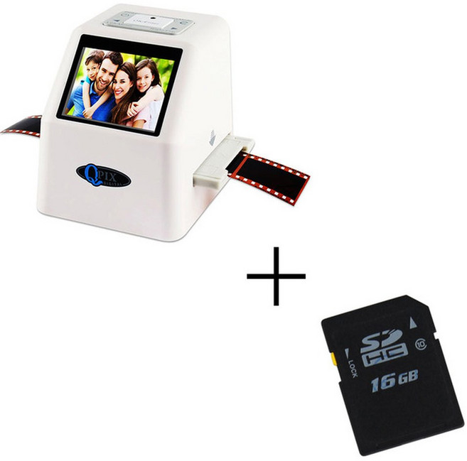택배 바코드 스캐너 리더기 휴대용 22MP 네거티브 필름 35mm 슬라이드 변환기 2.4인치 LCD 내장 편집 소프트웨어가 포함된 사진 디지털 이미지 뷰어, fs610-w-16, 01 CHINA, 04 FS610-W-16, 1개