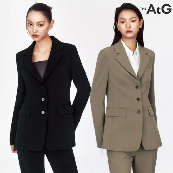 더엣지 TAG가125 000원 3버튼 솔리드 수트 자켓 WYBJ6G01 815097