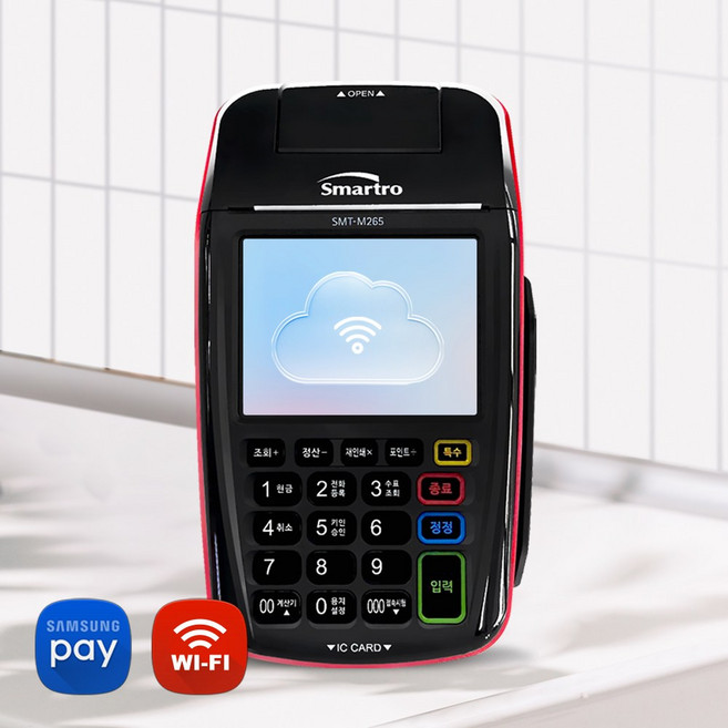 무선카드단말기 [월사용료X 약정기간X] 휴대용 카드결제기 와이파이&핫스팟 신용카드 리더기 핫스팟 연결, 카드사 가맹 없는 사업자, 1세트