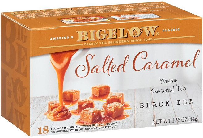 Bigelow Tea Perfectly Mint 홍차 카페인 티백 총 20개 262429, 33g, 20