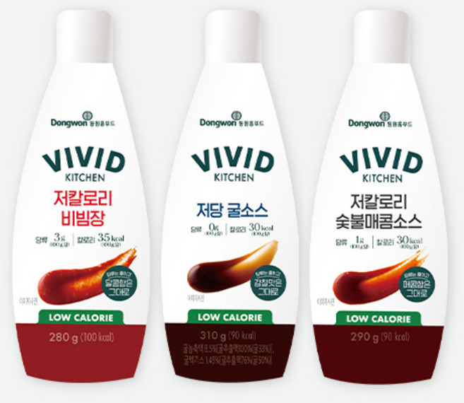 [요리에 좋은] 비비드키친 저칼로리 굴소스 310g+비빔장 280g+숯불매콤소스 290g, 1개, 310g, 상세 설명 참조