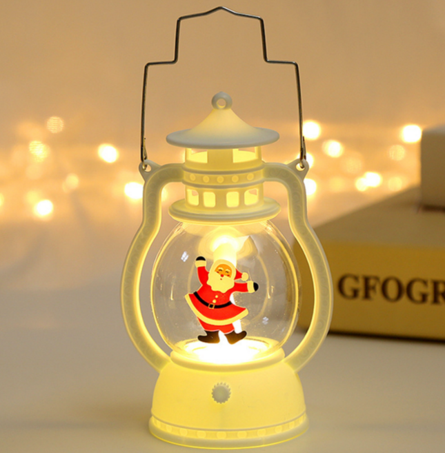 미프 크리스마스 감성 인테리어 LED 산타 트리 눈사람 랜턴 무드등, 춤추는 산타, 1개