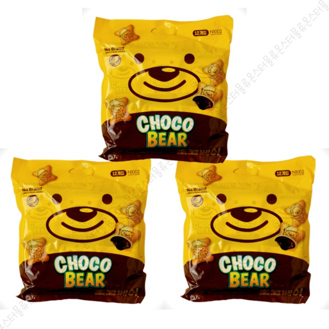 노브랜드 초코베어, 3개, 300g